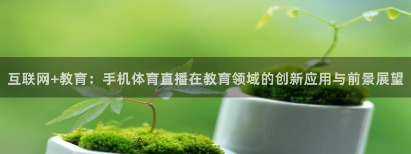 互联网+教育：手机体育直播在教育领域的创新应用与前景展望