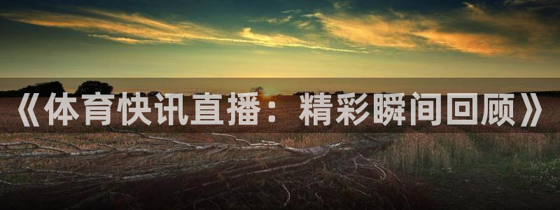 《体育快讯直播：精彩瞬间回顾》